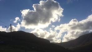 Uncanny - can you see a map of Ireland in the clouds over Ardara?