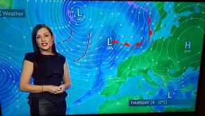 As Storm Diana moves away a 'swipe of heavy rain' is expected on Thursday morning