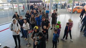 Donegal fans queue to meet international rally star Ken Block