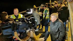 Hundreds turn out  at Donegal border for Brexit protests