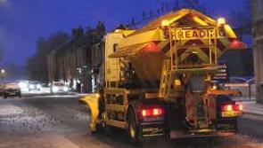 Council gritters in action tonight