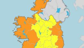 Status Orange wind warning issued for Donegal to Cork