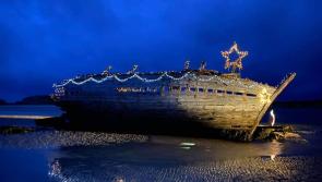 PICTURE GALLERY: Iconic Donegal landmark Bád Eddie gets lit up for Christmas
