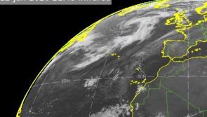 Met Éireann tweets satellite footage showing big scale Storm Brendan