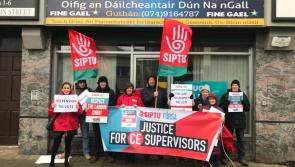 Lunchtime protests at minister's Donegal office over Community Employment supervisors dispute 