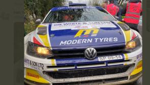 Donegal driver on the podium in the Galway International Rally