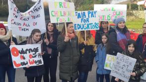 Protesters call for more government investment in Donegal childcare services