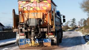 Council road gritters in action tonight