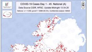 Revealed: Maps shows location of confirmed Covid-19 cases in Donegal