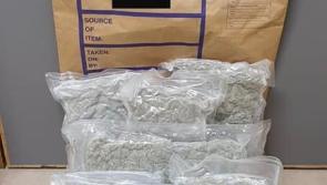 Some 3kg of cannabis herb discovered worth €60k in Sligo search 