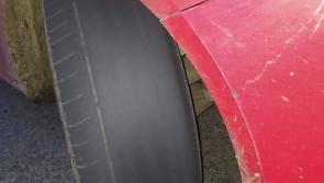 Car at Donegal checkpoint had extremely bald tyres