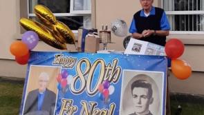 Special drive-by celebration for well-known Donegal priest who had to mark his 80th birthday in lockdown