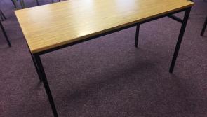 A Donegal school is giving away its tables  for free as it prepares for physical distancing