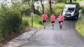 WATCH: Donegal businessmen 'Leg It For Livie' in 50km walk and cycle - look out for them on the road!