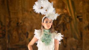 Donegal students win the rescheduled Junk Kouture 2020 final with Elie Saab-inspired dress made of sea glass, plastic milk cartons and smashed jam jars
