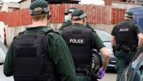 PSNI search area outside Sion Mills today