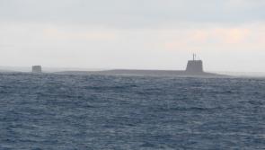 Large submarine spotted off the coast of Donegal