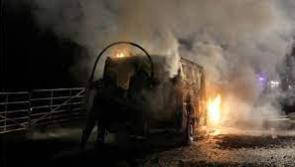 Van set on fire in Drumkeen