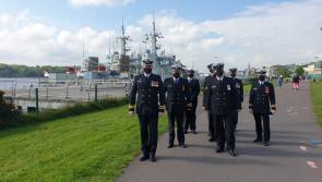 After passing Donegal coastline, Canadian navy vessels dock in Derry to mark the city's contribution to the Battle of the Atlantic