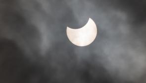 Stunning image of partial solar eclipse  in Donegal skies this morning