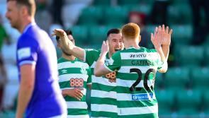 Watch: This Aaron Greene goal means Finn Harps trail Shamrock Rovers at the break
