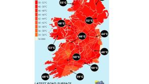 Road surface temperatures highest in West Donegal

