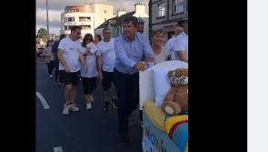 Watch: Daniel and Majella O'Donnell help out as Noah's Bed Push reaches its final destination after a 250km trip