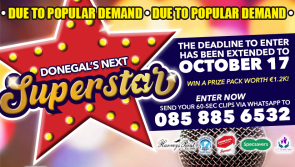 Prize package worth €1,200 - could you be Donegal's next Superstar? 