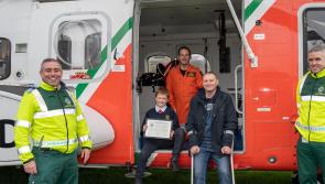 Bravery award for boy  who raised alarm when  father suffered  cliff fall