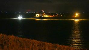 Tanker in Lough Foyle with Russian oil