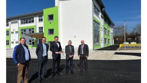 Minister McConalogue visits new St Mary’s NS building in advance of its completion