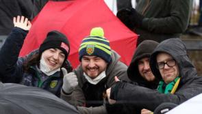 Donegal Supporters at the Division One Game against Mayo in Markievicz Park Sligo  (January 2022)