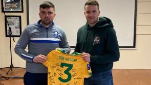 Naomh Ultan make presentation to Four Masters to remember Donna Boyle Dunnion
