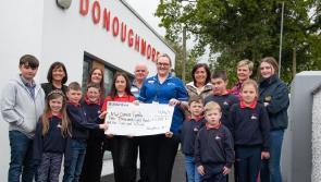 Cheque presented to Cancer Care North West following school's charity fundraiser 