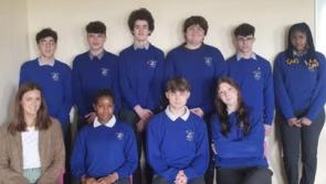 On the catwalk: Errigal College students at Let’s Fix Fashion event