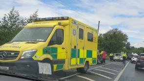 Emergency services attending scene of two vehicle collision in Inishowen