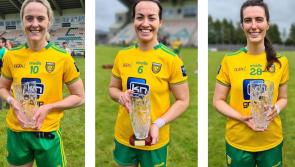 Acknowledgment presentation by Donegal LGFA to three 'brilliant role models'