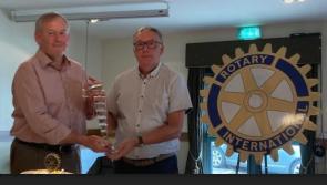 New Letterkenny Rotary Club President is handed chain of office