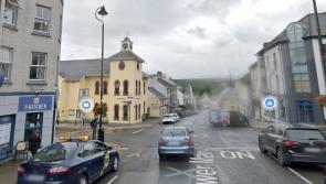 Garda advises female who kicked take-away door to call to station