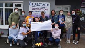 A special winner of Bluestack Special Needs Foundation's first jackpot
