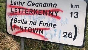 Cllr describes road sign defacement as 'vandalism' at tax payers' expense