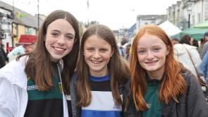 Burgers being cooked, items being sold and high spirits at Glenties Fair day
