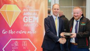 Lifford man recognised for going the extra mile at Bus Éireann’s regional GEM Awards