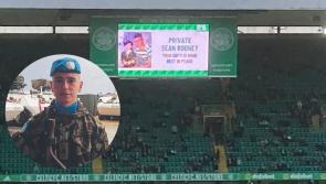 Celtic remember Private Seán Rooney at Celtic Park