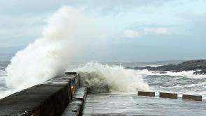 Powerful seas driven by strong wind damage two south Donegal piers