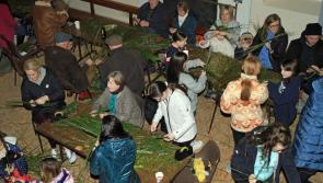 In Pictures: St Brigid's Cross making at the Old Church in Killymard