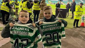 Cousins Aodhán and Fionn enjoy 'the best day of their lives' as Celtic mascots