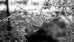 Jeep windscreen smashed in Moville