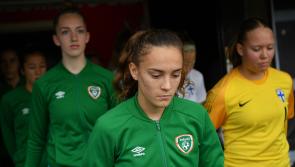 Jodie Loughrey captains the Republic of Ireland U-17s to victory over Switzerland in Spain this afternoon 