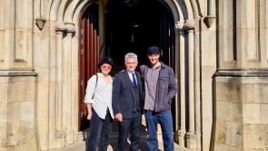 Hollywood stars Daisy Ridley and Tom Bateman check in at Lough Eske Castle